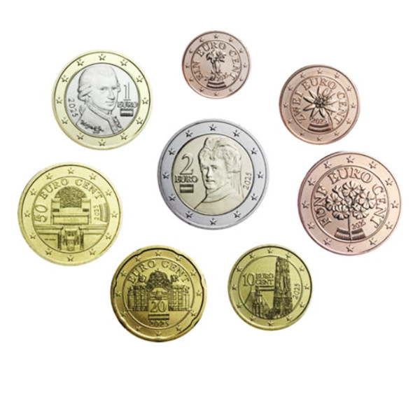 Série Euro Áustria 2025 €6,99