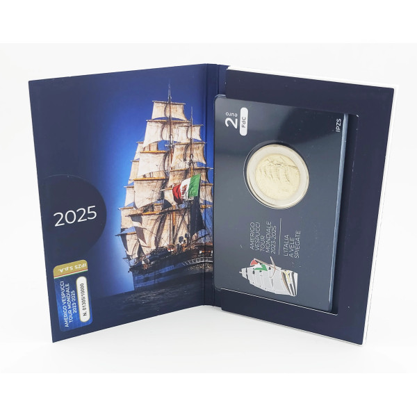 Tarjeta 2 Euro BU Italia 2025 - Amerigo Vespucci  19,79 €