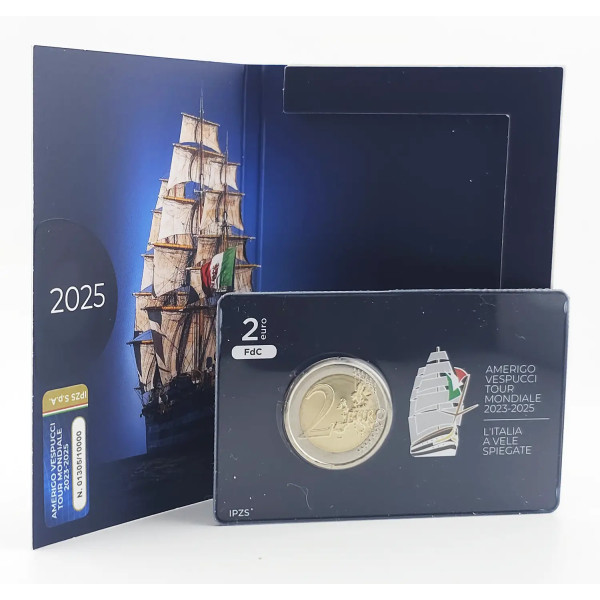 Tarjeta 2 Euro BU Italia 2025 - Amerigo Vespucci  19,79 €