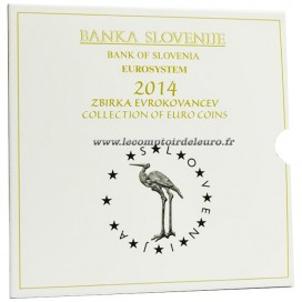 coffret belle épreuve Slovénie 2014 - Description: Coffret Belle Epreuve  Slovénie de l'année 2014, soit 8,88€ de valeur fa