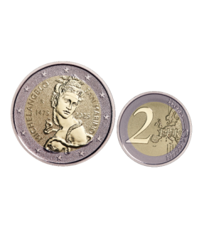 2 Euro San Marino 2025 Verniz invertido - Michelangelo €219.95