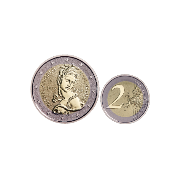 2 Euro Saint Marin 2025 Polissage inversé - Michel-Ange  219,95 €