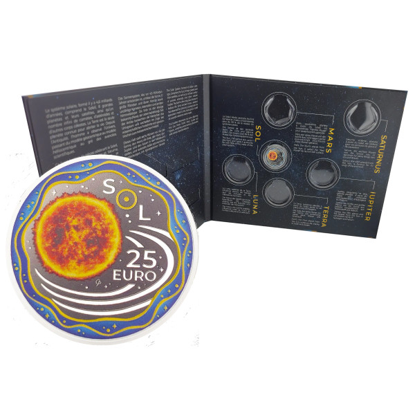 Álbum com a taxa de 25 euros Luxemburgo 2025 - O sol 129,00