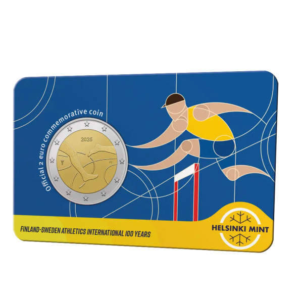 Muntkaart 2 Euro Finland 2025 Atletiek - Engelse versie €11.49