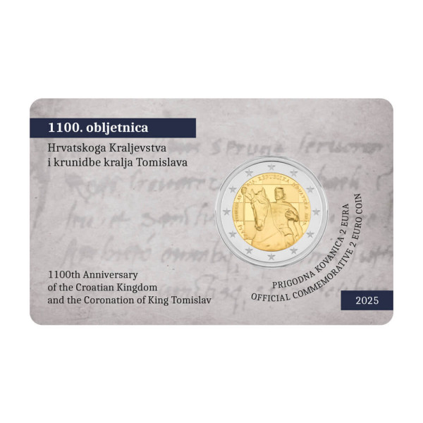 Moeda de 2 euros Croácia 2025 BU - Tomislav € 34,95