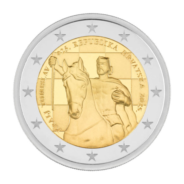 2 Euro Croacia 2025 - 1100 años del Reino Croata de Tomislav  3,69 €