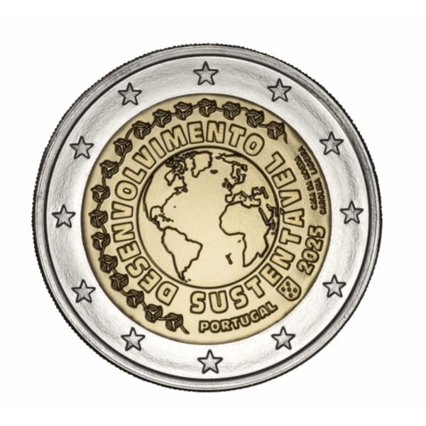2 Euro Portugal 2025 - Duurzame ontwikkeling €3,59