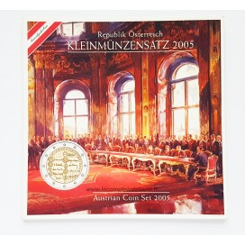 BU AUTRICHE 2005 - Description: Série Autriche  en coffret brillant universel  comprenant les 8 pièces de 1c à 2€ au millési