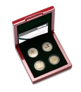 4 x 2 Euro BE Luxemburg 2024 - 2025 - Omgekeerd polijsten €279,90