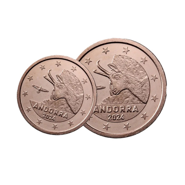 2 cent + 5 cent Andorre 2024  4,95 €