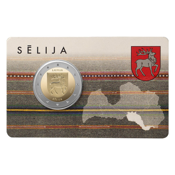 Coincard 2 Euro Lettland 2025 - Region  19,89 €