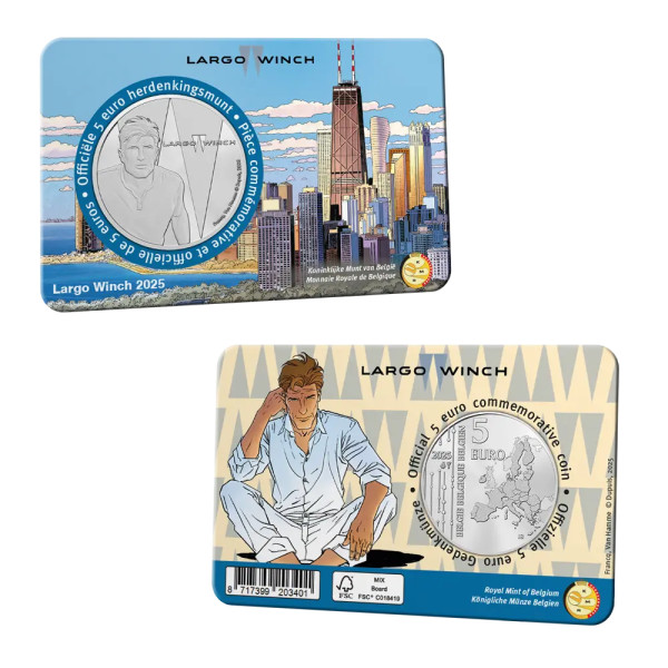 Munt 5 euro België 2025 BU - Largo Winch €12.69
