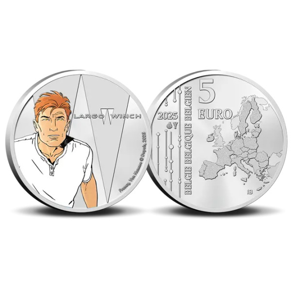 copy of Coincard 5 euro Belgium 2025 BU - Largo Winch  17,59 €