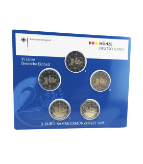 5 x 2 euro BU Duitsland 2025 - Duitse hereniging €27,89