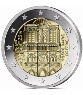 2 Euro Frankrijk 2025 - Notre Dame de Paris €3.09