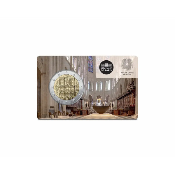 Coincard 2 Euro Frankreich 2025 - Notre Dame de Paris  19,79 €