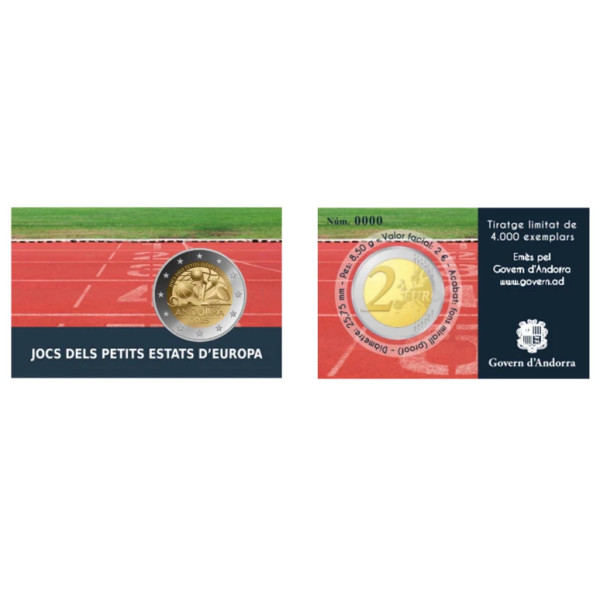 2 Euro BE Andorra 2025 - Games of the small states of Europe  57,89 €
