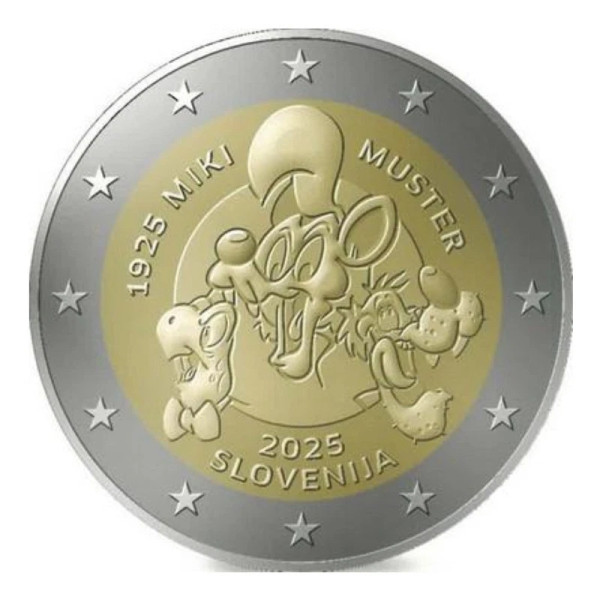 2 Euro Slowenien 2025 - Miki Muster  3,39 €
