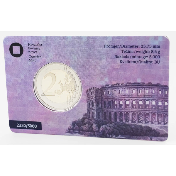 Coincard 2 Euro Kroatien 2025 BU - Arena von Pula  69,95 €
