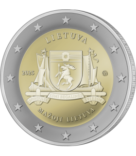 2 euros Lituânia 2025 - Região de Mažoji 3,39 euros