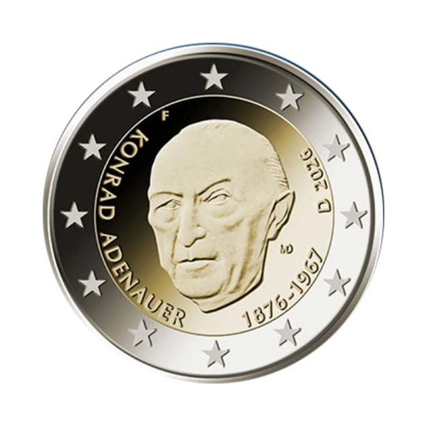 5 x 2 euro Germany 2026 - Konrad Adenauer  15,49 €