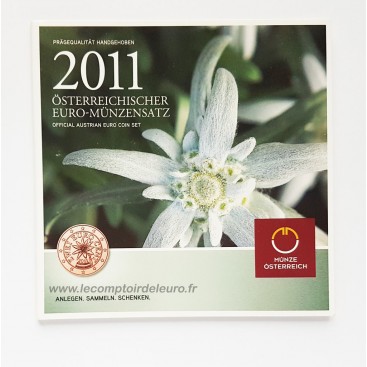 BU AUTRICHE 2011 - Description:Série Autriche en coffret brillant universel comprenant les 8 pièces de 1c à 2€ au millésime 20