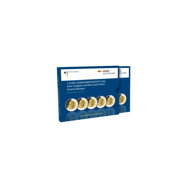 5 x 2 euro BE Alemania 2026 - Konrad Adenauer  57,49 €
