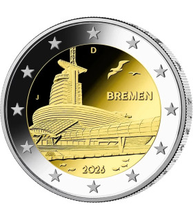 2 euros Alemanha 2026 - Região de Bremen 3,19 euros