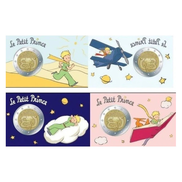 4 x Coincard 2 euro Francia 2026 - Piccolo Principe  46,95 €