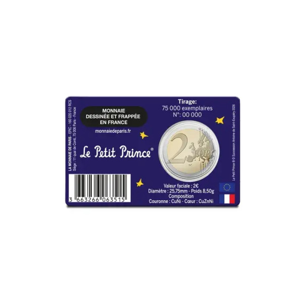 Coincard 2 euros Francia 2026 - La nube  11,49 €