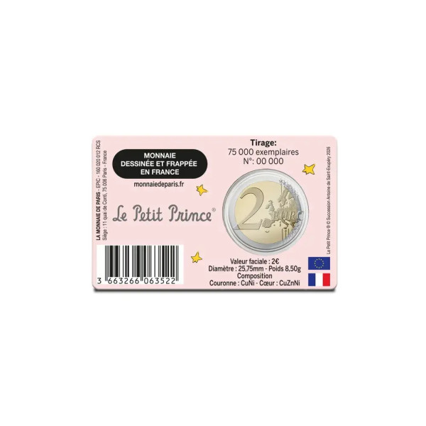 Tarjeta 2 euros Francia 2026 - Libro  11,49 €