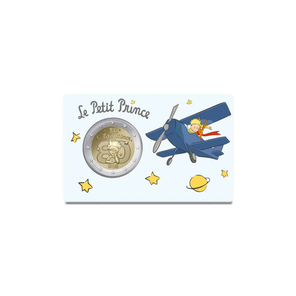 Coincard 2€ France 2026 – 80 ans du Petit Prince :  version l'avion