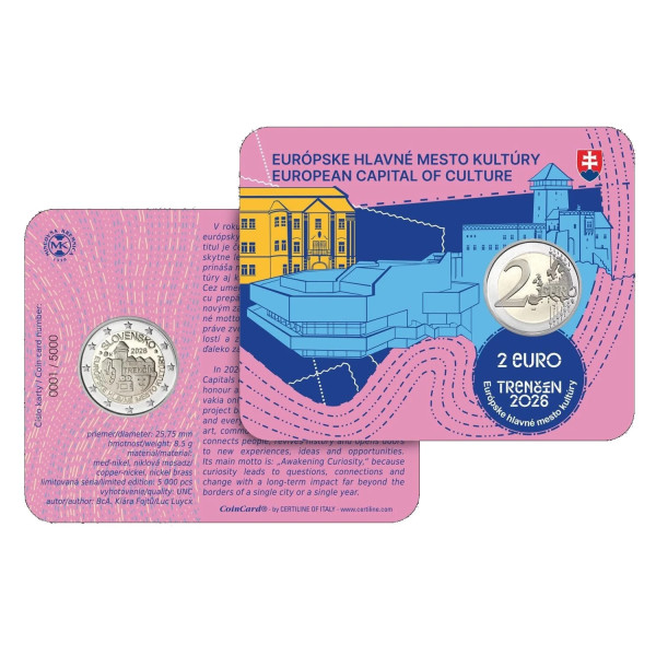 Coincard 2 Euro Slovakia 2026 - City of Trencin  39,95 €