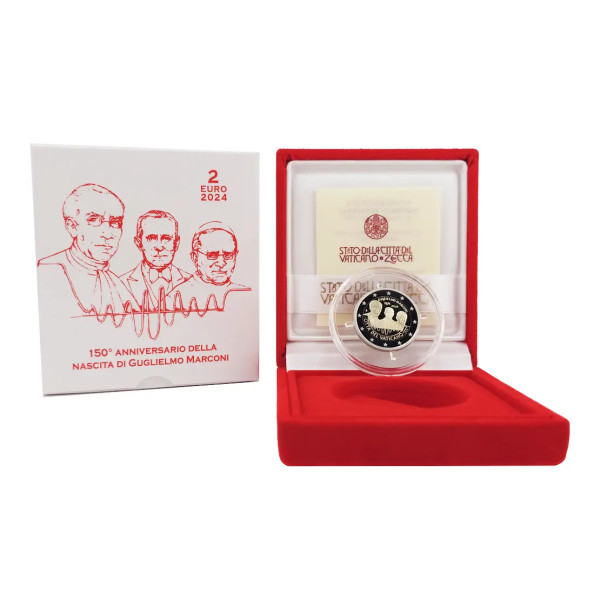 2 Euro BE Vatikan 2024 - Gugliemo Marconi  194,89 €