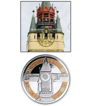 BU BELGIQUE 2008 con medalla en color € 138,25