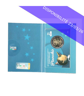Coincard 2 Euro BU Italie 2026 - Pinocchio  21,79 €