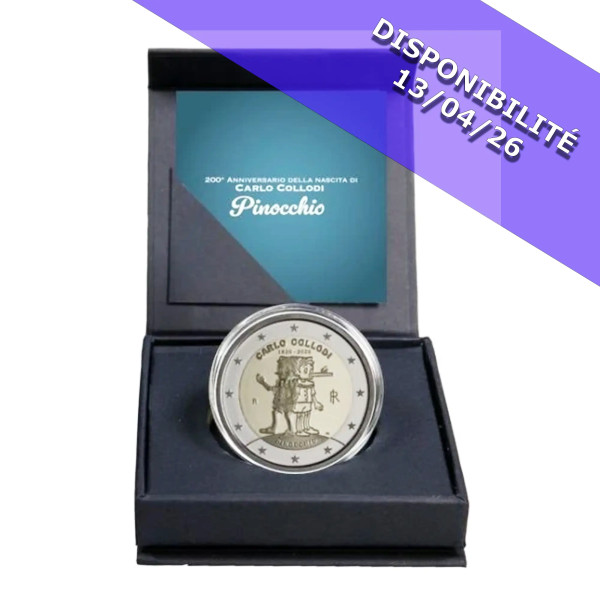 2 Euro BE Reverse Polishing Italy 2026 - Pinocchio  144,95 €