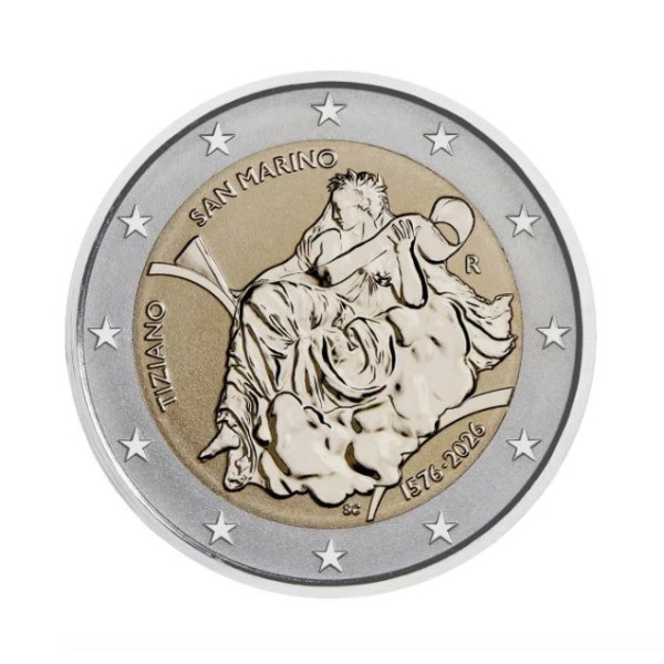2 Euro San Marino 2026 Reverse Polishing - 450th anniversary of Titian's death  129,99 €