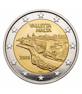 2 Euro Malta 2026 Unc - Ciudad de La Valeta  14,89 €