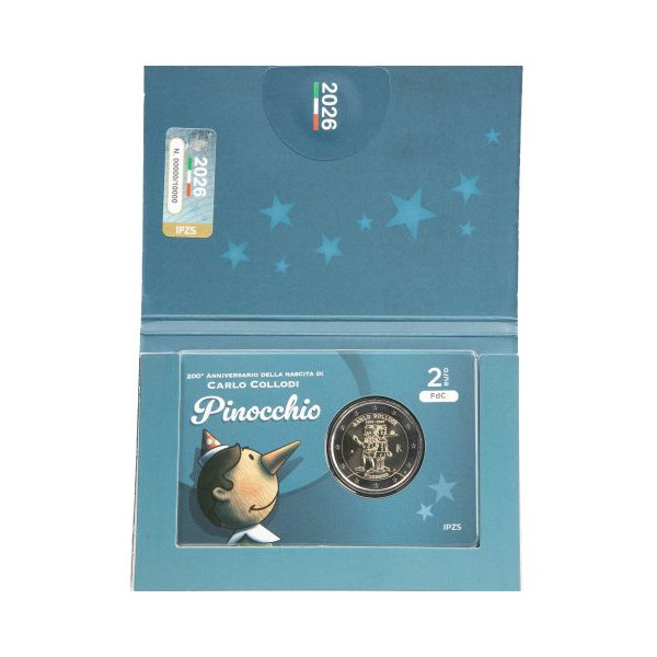 Coincard 2 Euro BU Italien 2026 - Pinocchio  29,79 €