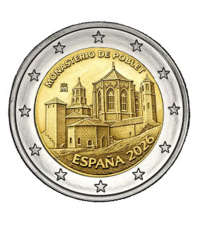 2 Euro Espanha 2026 - Mosteiro de Poblet