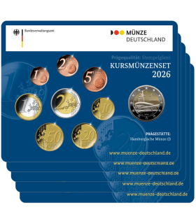 5 x BU GERMANY 2026 A,D,F,G,J  144,95 €