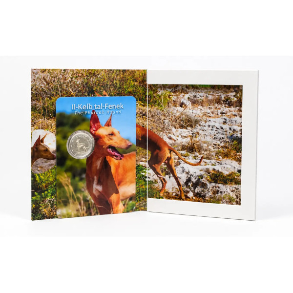 Moneta da 2 euro Malta 2026 fdc - Il cane faraone  27,89 €