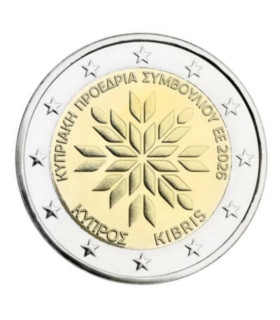 2 Euro Chypre 2026 - Présidence de l'UE  3,49 €