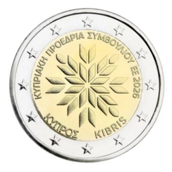 2 Euro Cyprus 2026 - Voorzitterschap van de Europese Unie