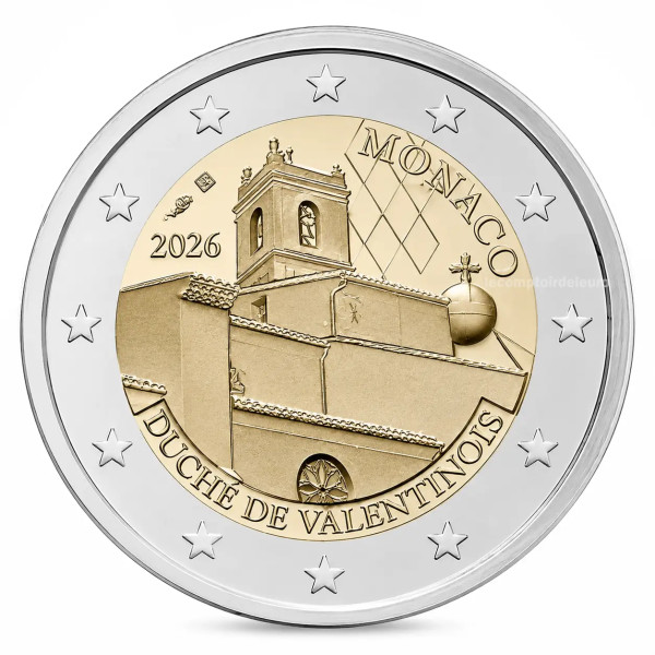 2 Euro Monaco 2026 - Duché de Valentinois  279,79 €