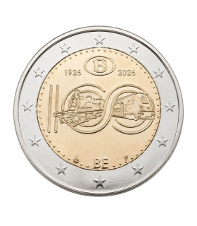 2 Euro Belgique 2026 - 100 ans de la SNCB  10,99 €