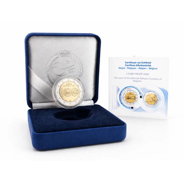2 euro BE Belgio 2026 - 100 anni della SNCB  34,99 €