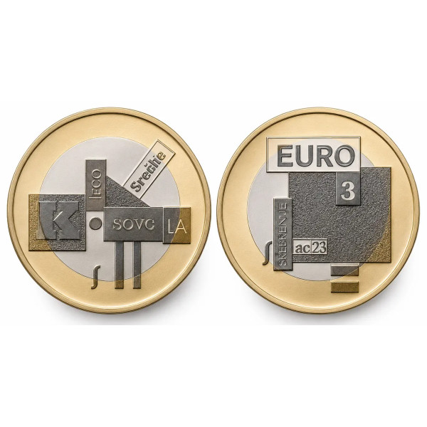 3 euro Slovénie 2026 - 100 ans du Poète Srecko Kosovel  4,89 €