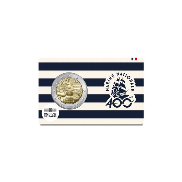 Coincard BU 2 euro Frankrijk 2026 – 400 jaar de Franse marine